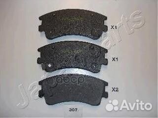Колодки тормозные PA307AF Japanparts