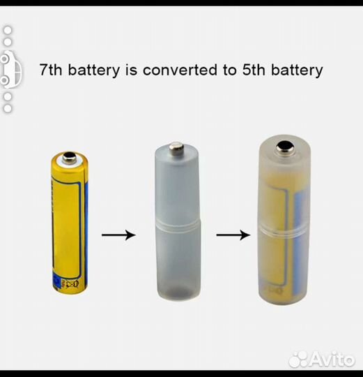 Переходник для батареек с ааа на аа