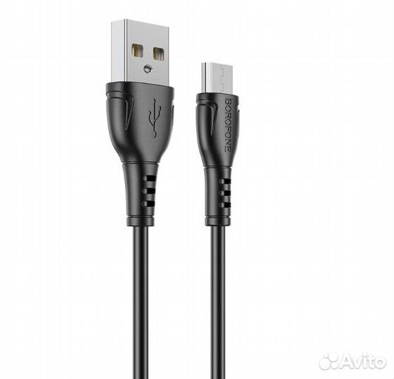 Кабель Borofon Type-C BX51 Triumph, 3А, пвх 1м (чё