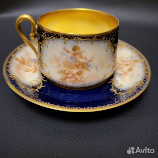 Чайная пара Братьев Корниловых 1884-1917 г