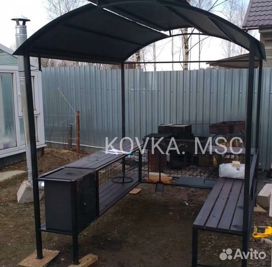 Беседка с мангалом