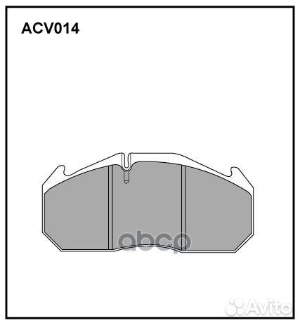 Колодки тормозные дисковые WVA (29030) HCV ACV0