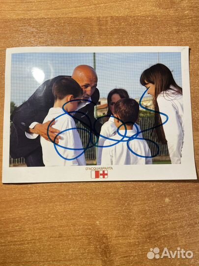 Автограф Лучано Спаллетти