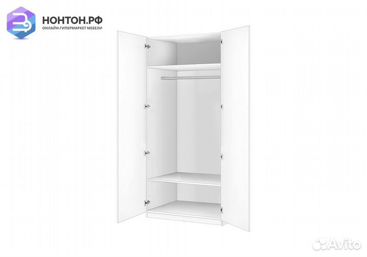 Шкаф двухдверный Село 5.02 белый