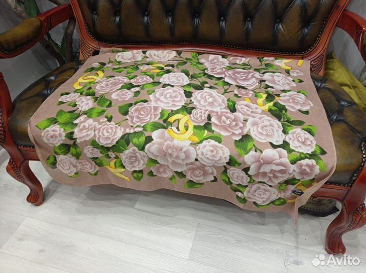 Платок шаль 100см теплый chanel италия