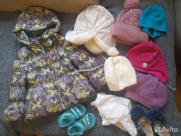 Вещи пакетом для девочки р.86-110 (75 вещей)