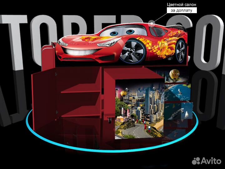 Кровать-чердак детская кровать для мальчика с борт