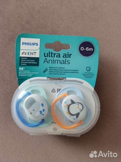 Philips avent пустышки 0-6