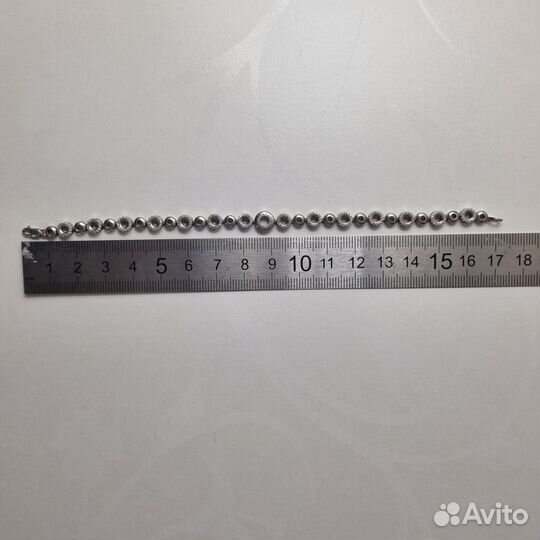 Серебряный браслет, 17 см