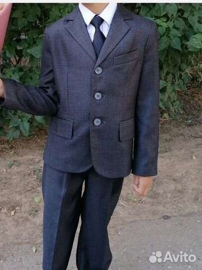 Костюм школьный пиджак+брюки на 1, 2 класс