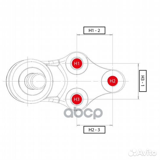 Опора шаровая лев audi: A3 II 03, seat: altea