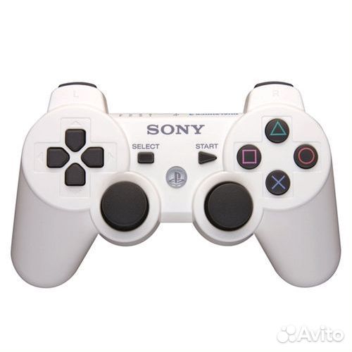 Белые беспроводные геймпады DualShock 3 для PS3