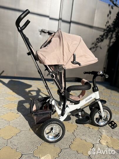 Детский велосипед с ручкой новый