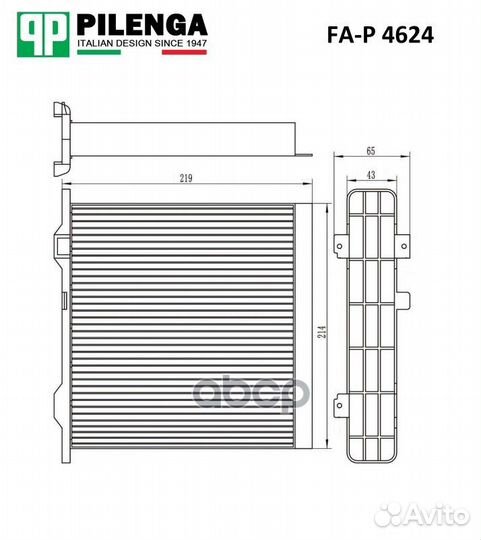 Фильтр салонный mitsubishi Pajero III, IV FA-P4