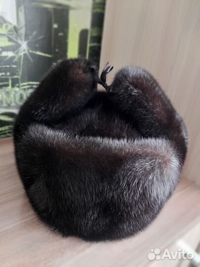 Норковая шапка мужская новая