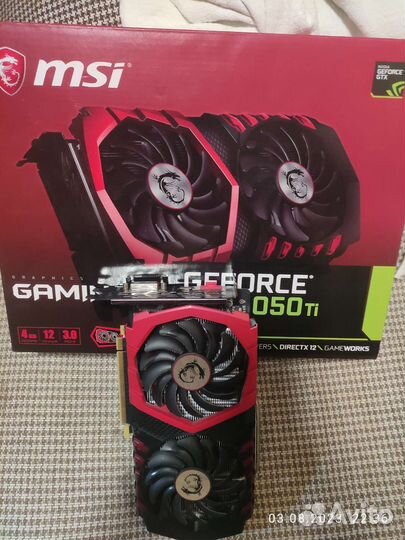 Видеокарта gtx 1050 ti msi