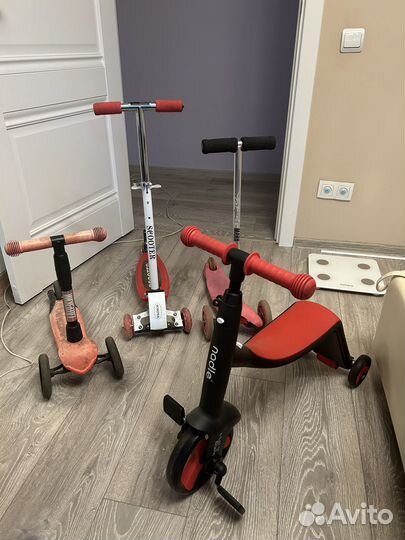 Самокат детский трехколесный бу