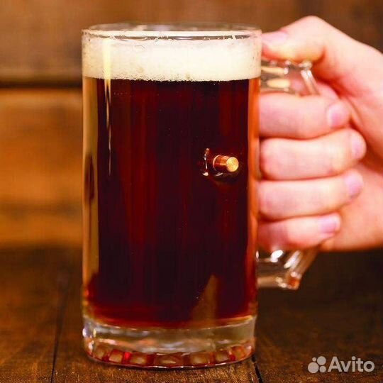 Кружка для пива с пулей калибра.308