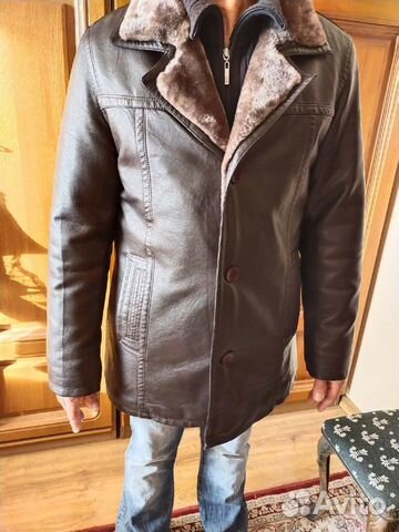 Кожаная дубленка мужская