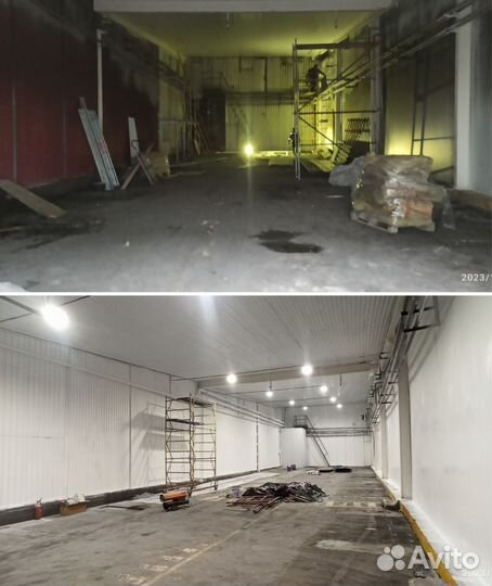 Безвоздушная покраска стен, потолков, фасада