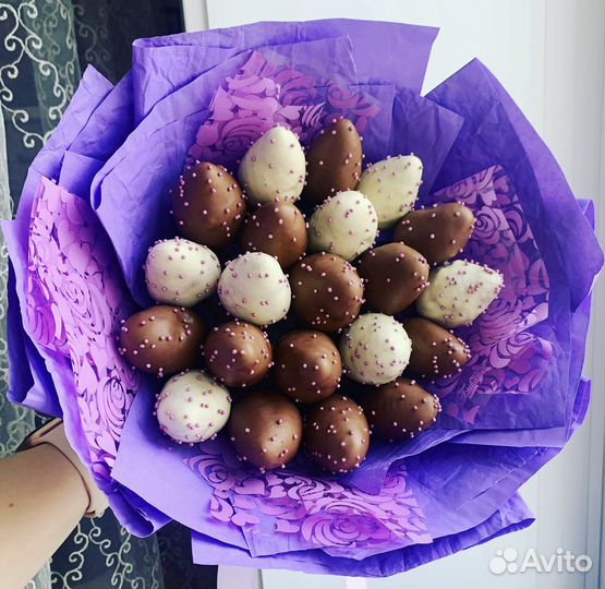 Букет из клубники в шоколаде