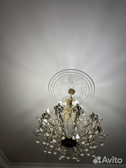 Люстра потолочная бу хрустальная