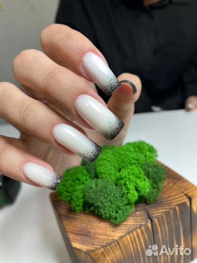 Маникюр с покрытием гель лак, педикюр
