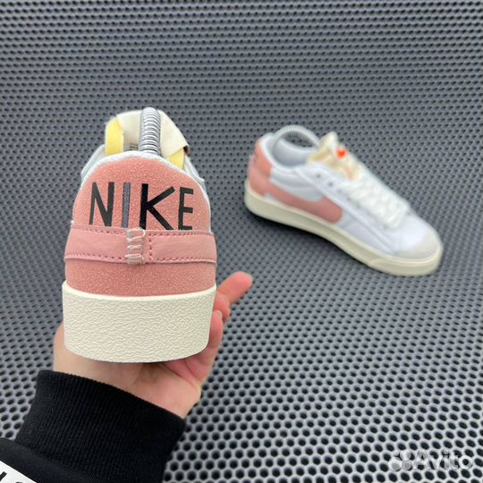 Кроссовки Nike Blazer Low 77 Jumbo White Pink Oxfo