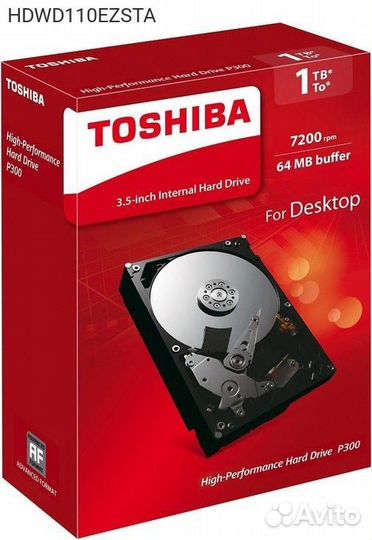 Диск HDD Toshiba P300 SATA III (6Gb/s) 3.5