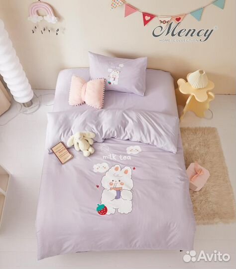 Детское постельное белье (Хлопок/Жатка)