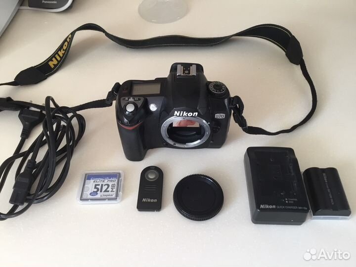 Nikon D70 плюс пульт, карта памяти, аккумулятор
