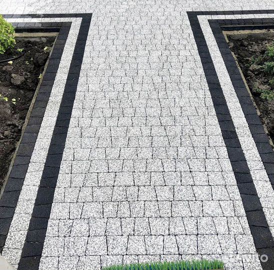 Тротуарная плитка, брусчатка Антик Мрамор