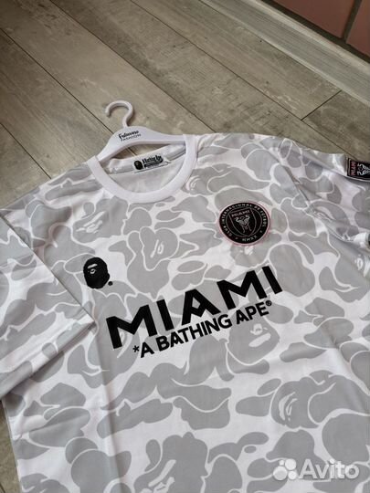 Футболка bape x inter miami / футболка мужская