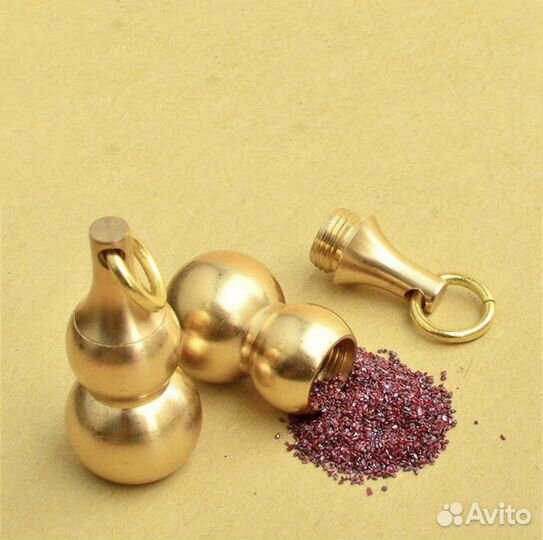 Мини контейнер подвеска латунный