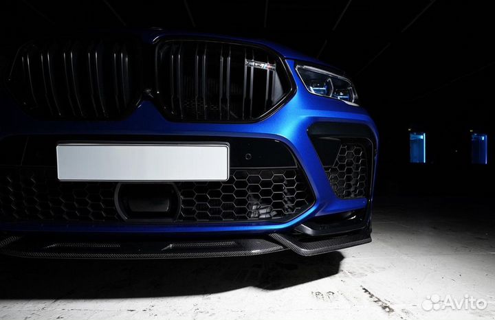 Карбоновый обвес, тюнинг BMW X6m F96 Blue