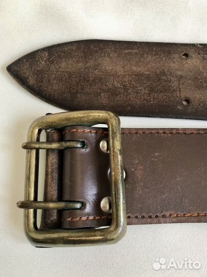 Офицерский кожаный ремень 117 см