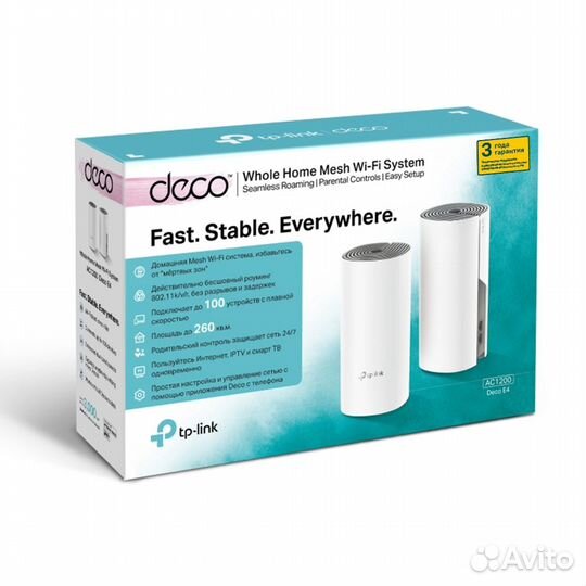 Wi-fi роутер Mesh TP-Link Deco E4