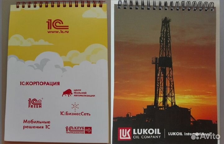 Ручки Блокноты А5 1 С Лукойл на спирали клетка