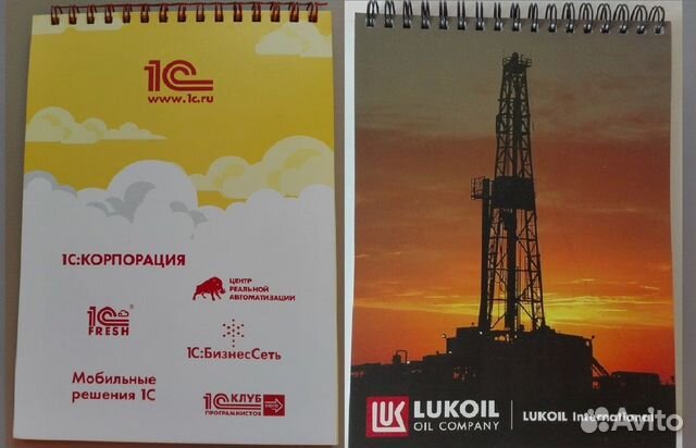 Ручки Блокноты А5 1 С Лукойл на спирали клетка