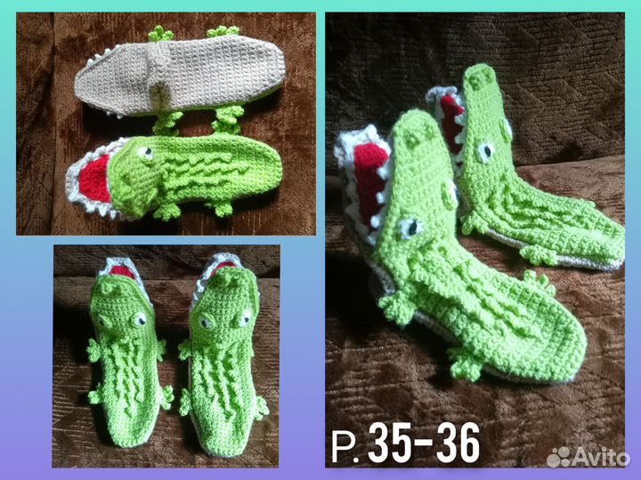 Носки (крокодилы, акулы)