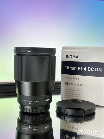 Объектив Sigma AF 16mm f/1.4 DC DN Fujifilm X