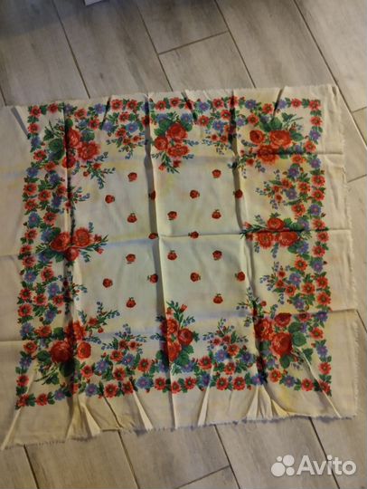 Павловопосадский платок шерсть СССР