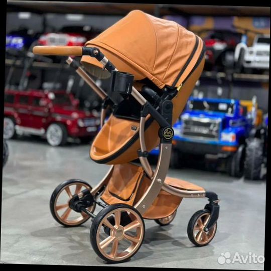 Коляска оранжевая