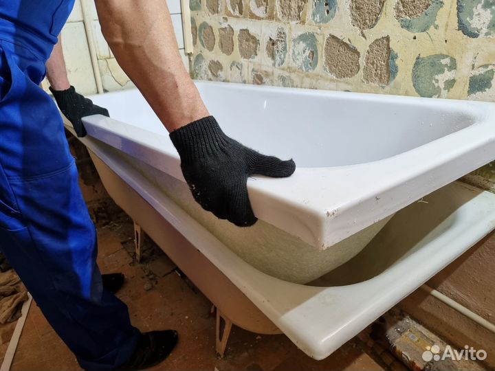 Установка акрилового вкладыша