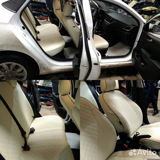 Авточехлы для Киа Рио и Хёндай Солярис в наличии