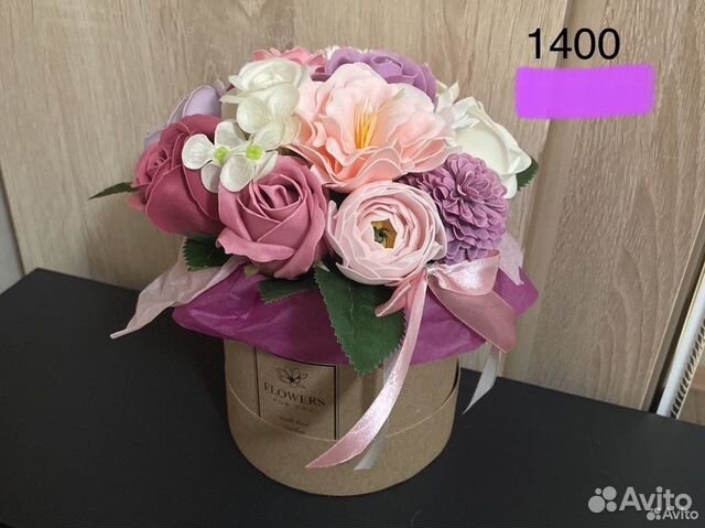 Букет из мыльных роз