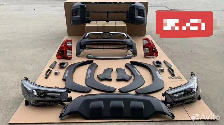 Обвес рестайлинга на тойоту хилюкс