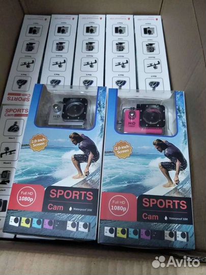 Экшн камера 4К водонепроницаемая новая