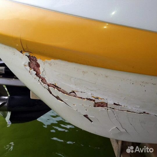 Ремонт стеклопластика лодки катер смола гелькоут