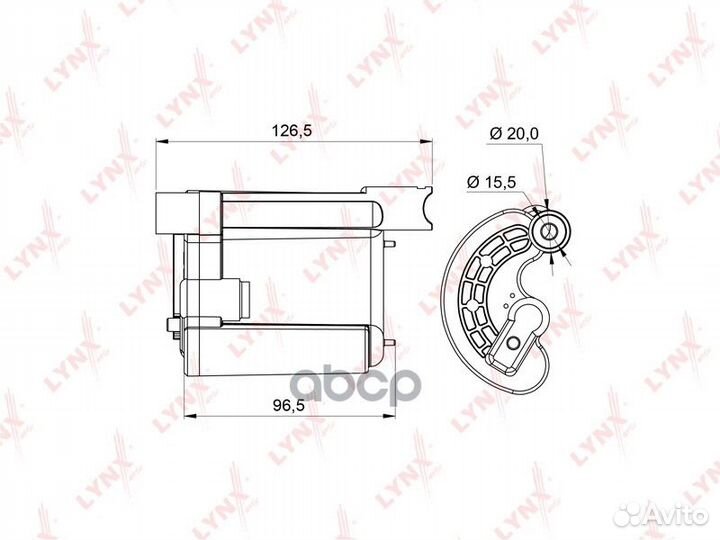 Фильтр топливный LF995M lynxauto